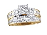 Image of Stunning 2 Pc. 1/2 CTW Diamond Wedding Set - SUPERVALUE -