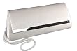 La Regale Shiny Metal Trim Shimmer Clutch