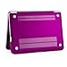 Macbook Pro 13 Case, GMYLE 4 in 1 Deep Purple Frosted Hard Case - Sleeve Bag and Keyboard Cover - Clear Screen Protector - (not fit for 13 Macbook Pro with Retina display)