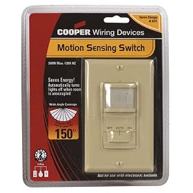 Ivory 3-Way Decorator Motion S by Cooper Wiring Devices