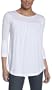 Alternative Women's Joni 3/4 Sleeve Baby Doll Top, Antique White, Small