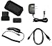 Cell Phone Accessories Bundle for PALM PRE (Includes; Premium Leather Side Carry Case, Rapid Car Charger cla, Travel Home Wall Charger, USB Data Sync Cable) by Accessory Export