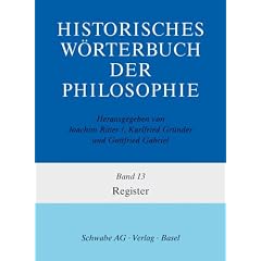 Historisches W�rterbuch der Philosophie, Bd.13 : Register, m. CD-ROM