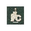 Cornell Univ Bear W/"C" Charm/Pendant -14K/10K, Stainless Steel or Gold Plated