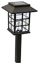 Moonrays 91242 Mission Style Lamp Solar Powered Plastic Path Light, 2-Pack