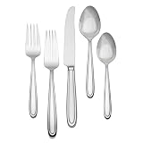 Waterford Ballet Icing Stainless Steel 5-Piece Place Setting, Service for 1