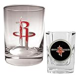 Houston Rockets Rock Glass & Shot Glass Set