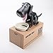 Puppy Dog Hungry Coin Bank Eating Munching Money Box Black