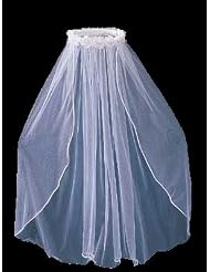 Lito Tiara Veil White First Communion Wedding Flower Girl Headpiece by lito