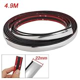 Amico Car Auto Wheel Arch Decorative Line Strip Silver Tone
