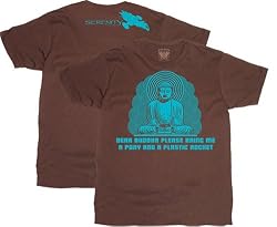 Serenity Dear Buddha Brown T-Shirt Tee Mens