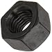 Grade 8 Alloy Steel Heavy Hex Nut, Black Oxide Finish, 7/8"-9 Thread Size, 1-7/16" Width Across Flats, Pack Of 2