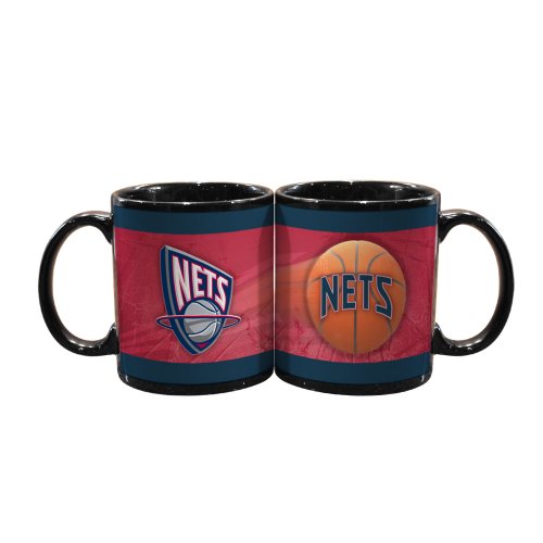 NBA New Jersey Nets 2 Pack 11oz Black SportsBall Mug