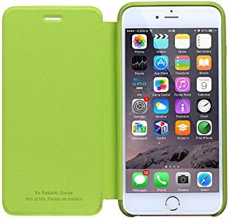 iPhone 6 Plus Cases (5.5), Airpoo Slim-Fit Clean Designed Premium Leather Phone Case with Protective Shock Absorbent and Magnet Function Flip Cover for Apple iPhone 6 Plus (Green iPhone 6 Plus 5.5)