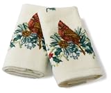 Lenox Winter Greetings Bird Fingertip Towel, Set of 2