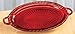 Red Glass Serving Platter
