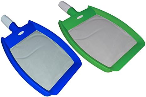 Pool leaf net skimmer puncture proof net leaf with pick up scoop edge (Green)