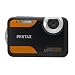 Pentax Optio WS80 Digitalkamera (10 Megapixel, 5-fach opt. Zoom, 6,9 cm (2,7 Zoll) Display, 1.5m wasserdicht, staubdicht) schwarz/orange