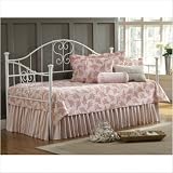 Bundle-04 Lucy Daybed with Suspension Deck and Optional Trundle in White (3 Pieces)
