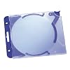 Durable 526906 CD-Hardbox Quickflip complete CD-Hardbox Quickflip complete, f�r 1 CD, PP, 155x126x27mm, transparent/blau, 5 St�ck