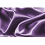 Soft Silky Satin Solid Purple 4pc Deep Pocket Sheet Set for King Bed