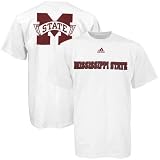 adidas Mississippi State Bulldogs White Prime Time T-shirt