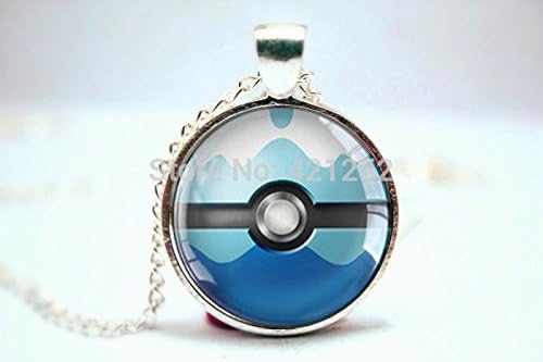Pretty Lee 2015 Fashion Pokemon Pokeball Glass Cabochon Dome Pendant A3896 Vision G Christmas gift