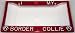 Paw Prints Red Glitter I Love My Border Collie Frame