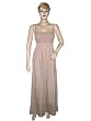 Puce Pink Cotton Chick Lace Embroidered Strap Smocked Long Maxi Dress