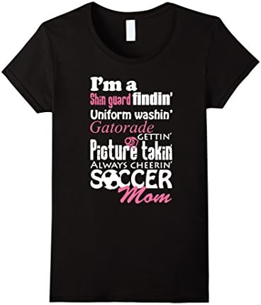 Women's Soccer Shirt Mom - Soccer Mom T-shirts Small Black