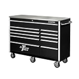56" 11 Drawer Professional Roller Cabinet in Black