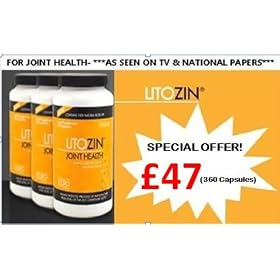 Litozin Joint Health Capsules 100% Natural Rose Hip - ***ECONOMY PACK*** (120 Capsules x 3 = 360 Capsules!!!)