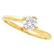 14K Yellow Gold Diamond Solitaire Engagement Ring - 0.25 Ct.