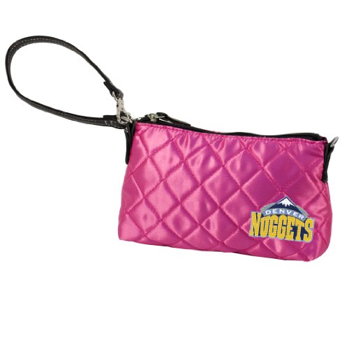 NBA Denver Nuggets Pink Quilted Wristlet
