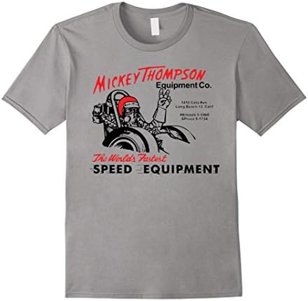 Men's Mickey Thompson The Worlds Fastest Speed Equiment TShirt 2XL Slate