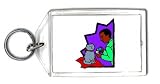 Keychain with show, cat, pillow, perfume, playing
