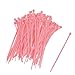 Hot Pink Plastic Self-locking Teeth Marker Label Cable Zip Ties 100 Pcs