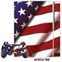 Playstation 3 Skin - System Console Skin and two PS3 Controller Skins - American Pride
