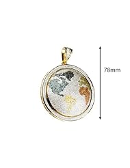 9.75 Carat World round cut shaped Diamond Hip Hop Big Pendant in 14k Yellow gold