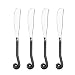 Gourmet Settings Treble Clef Stainless Steel Spreaders.  Set of 4.