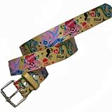 Gold Love Kills Slowly Tattoo Graffiti Belt Size X-Large