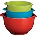 Trudeau Melamine Mixing Bowls, Set of 3