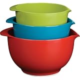 Trudeau Melamine Mixing Bowls, Set of 3