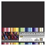 Starter Paper Pack Assorted Solid Cardstock 12x12, 70/Pkg. (2 Each Of 35 Colors)