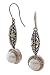 14K Yellow Gold and Sterling Silver Freshwater Cultured Pearl Earrings