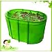 Wholesale Green double folding bathtub / bath tub /with cover and cushion for lover