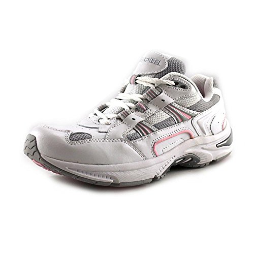 Orthaheel Women's Action Walker Shoes, White/Pink, 9.5