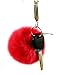 URSFUR Fox Pompon Fuzzies Fox Ball Use for Mobile Strap Coppia Keychain Multicolor 4