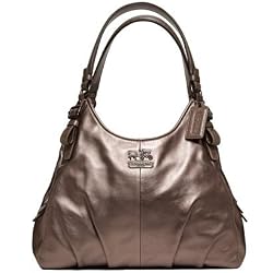 Coach Madison Leather Maggie Shoulder Hobo Bag - Coach 16503BRZ