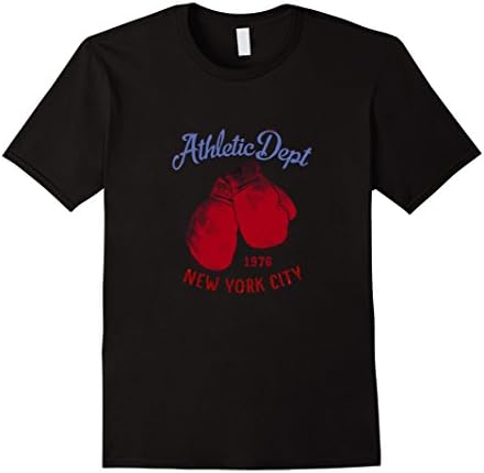 Men's Boxing Gloves T-Shirt - Retro Vintage, New York City MMA XL Black